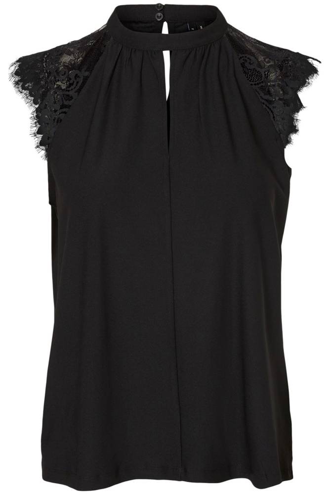 Vero Moda zwarte dames t-shirt | Vooraanzicht