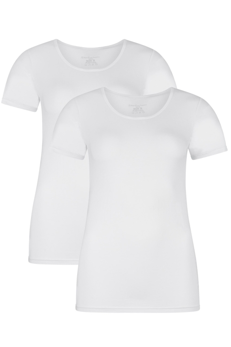 Bamboo basics witte dames t-shirt | Vooraanzicht