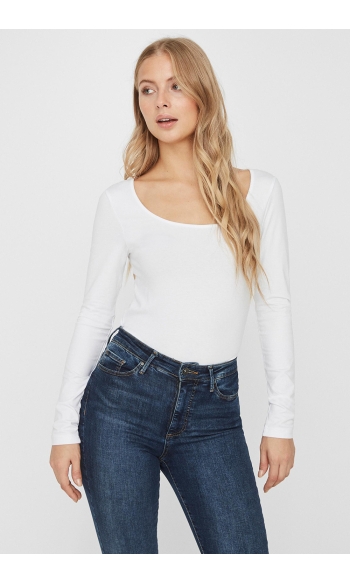 VMMAXI MY LS SOFT UNECK GA NOOS 10228809 BRIGHT WHITE