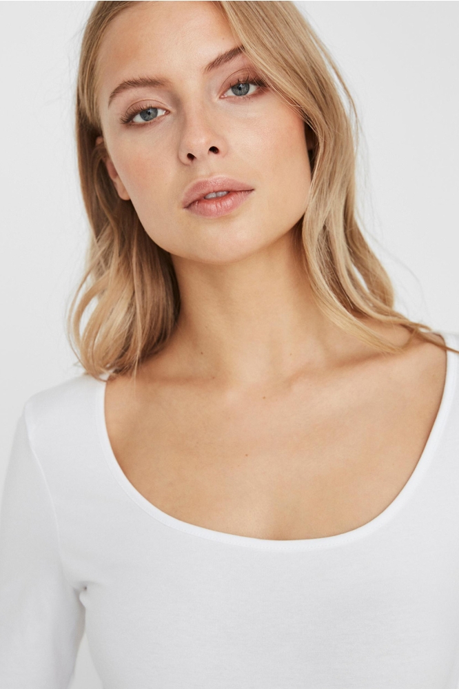 Vero Moda witte dames t-shirt | Close up