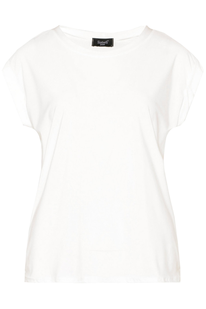 SisterS point witte dames t-shirt | Vooraanzicht