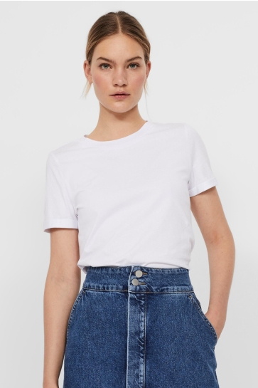 Vero Moda T-shirt VMPAULA S/S T-SHIRT GA NOOS 10243889 WHITE