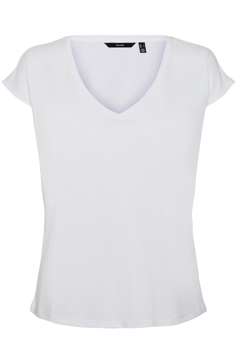 Vero Moda witte dames t-shirt | Vooraanzicht