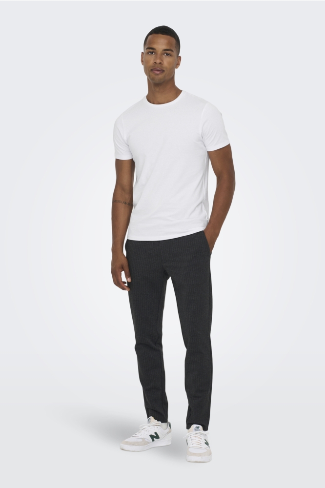 Only & Sons witte heren t-shirt | Model