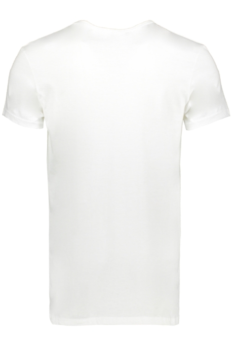 Alan Red witte heren t-shirt | Vooraanzicht