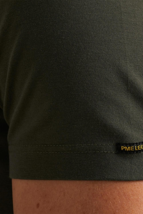 PME legend groene heren t-shirt | Close up