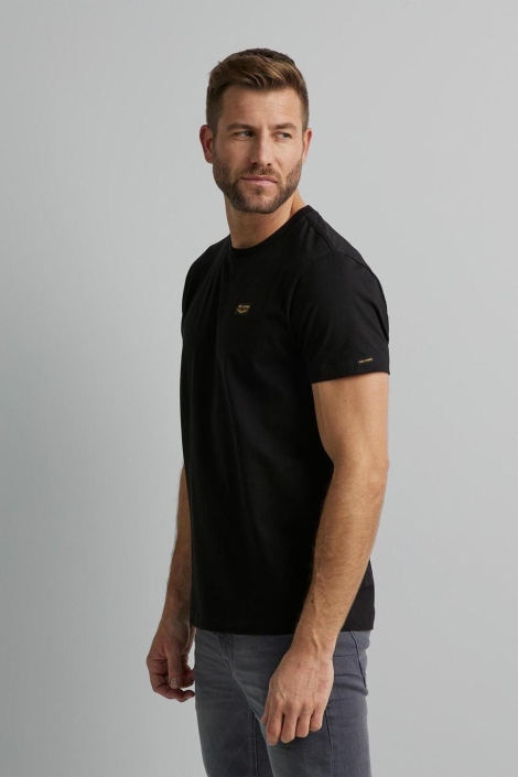 PME legend zwarte heren t-shirt | Model zijaanzicht