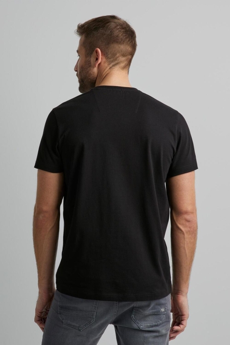 PME legend zwarte heren t-shirt | Model achteraanzicht