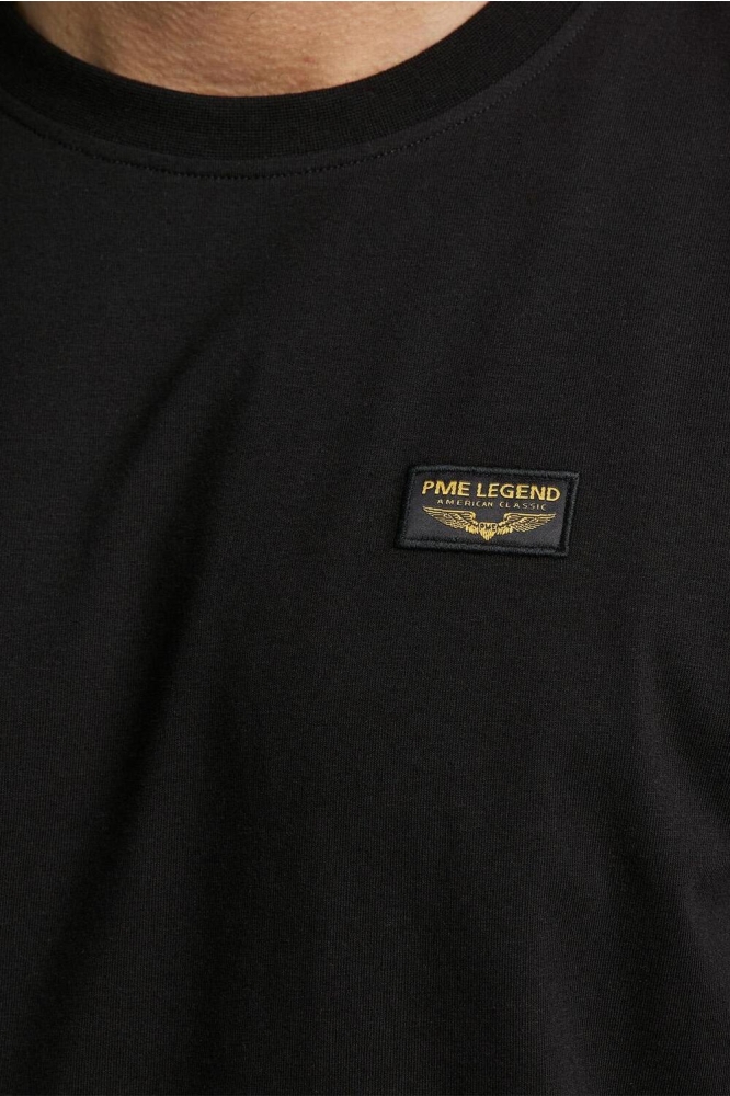 PME legend zwarte heren t-shirt | Close up