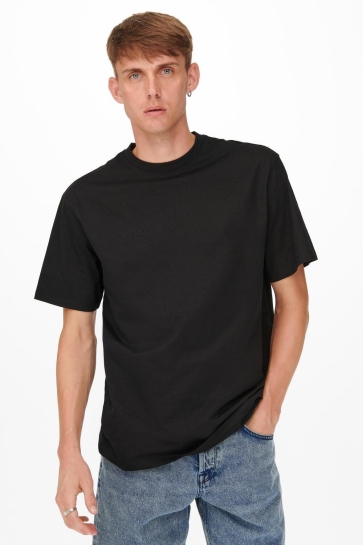 Only & Sons T-shirt ONSFRED RLX SS TEE NOOS 22022532 BLACK