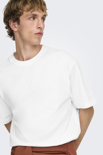 Only & Sons onsfred rlx ss tee noos Wit
