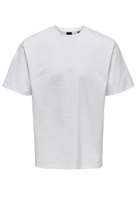 Only & Sons witte heren t-shirt | Vooraanzicht