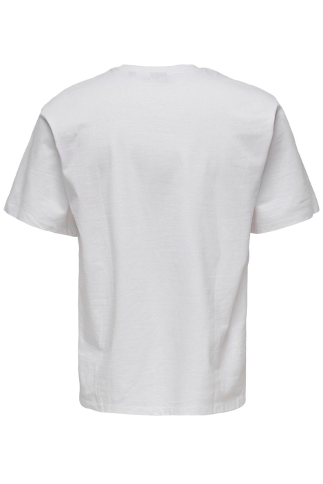 Only & Sons witte heren t-shirt | Achteraanzicht
