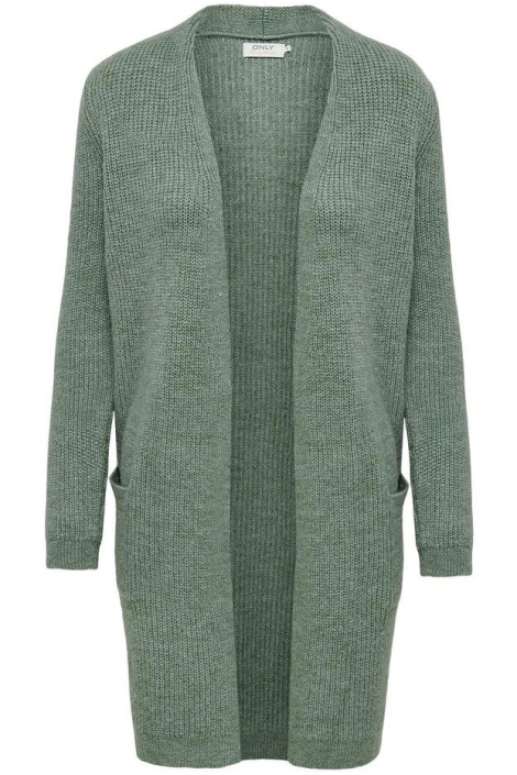 Only groene dames vest | Vooraanzicht