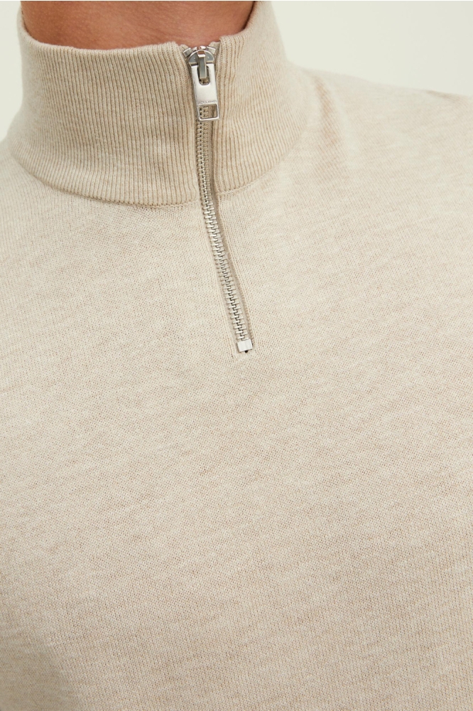 Jack & Jones beige heren trui | Close up