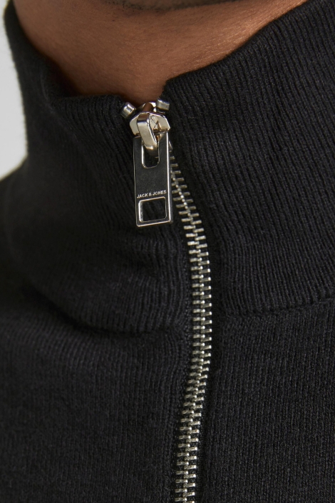 Jack & Jones zwarte heren trui | Close up