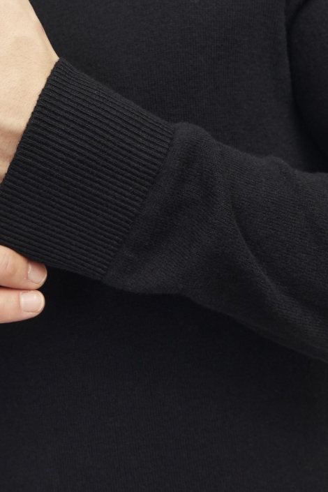 Jack & Jones zwarte heren trui | Close up