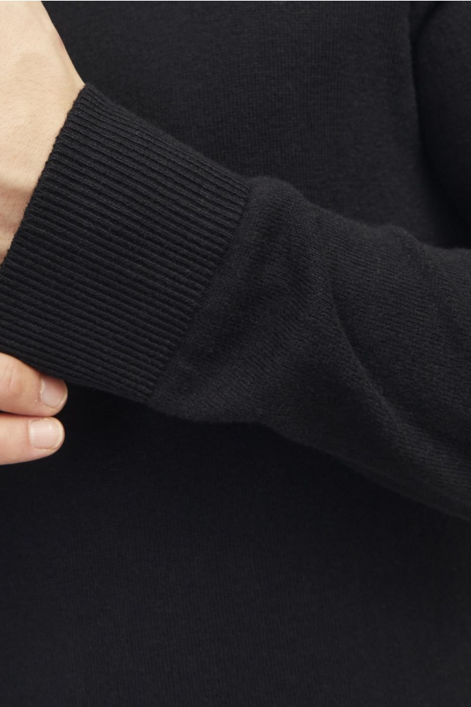 Jack & Jones zwarte heren trui | Close up