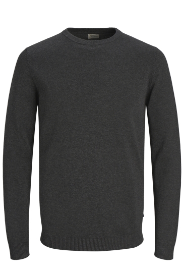 Jack & Jones Trui JJEBASIC KNIT CREW NECK NOOS 12137190 Dark Grey Melange