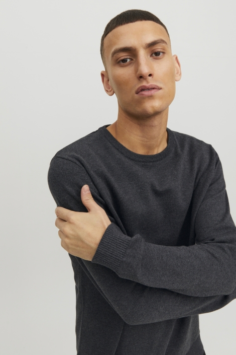 Jack & Jones grijze heren trui
