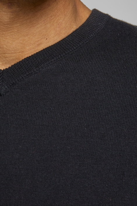 Jack & Jones zwarte heren trui | Close up