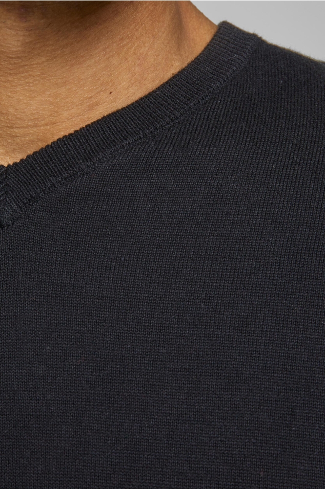 Jack & Jones zwarte heren trui | Close up
