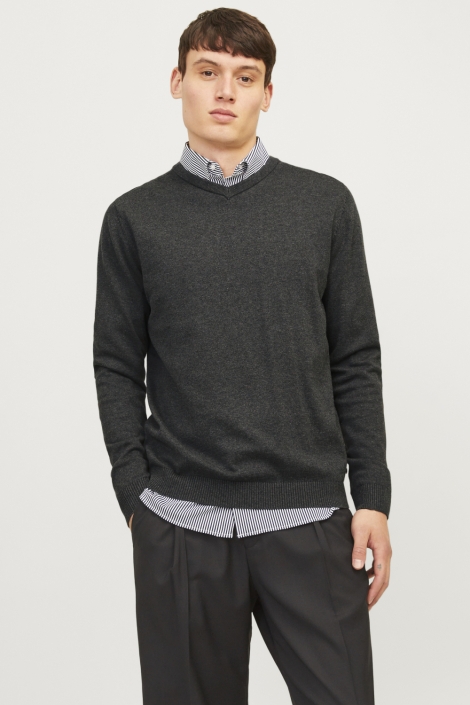 Jack & Jones grijze heren trui | Model