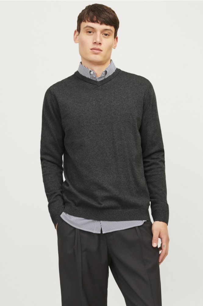 Jack & Jones grijze heren trui | Model