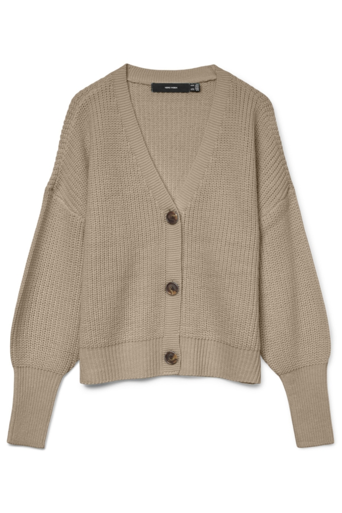 Vero Moda camel dames vest | Vooraanzicht