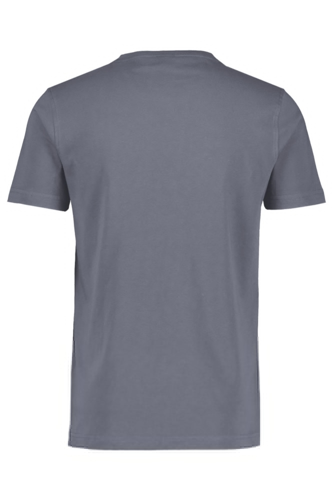 Lerros grijze heren t-shirt | Achteraanzicht