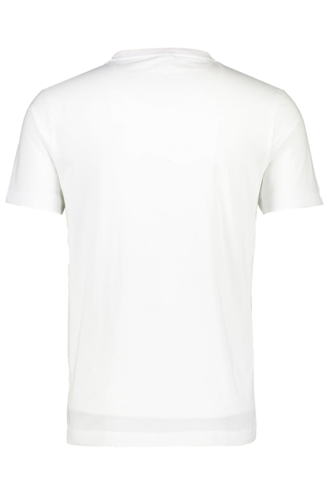 Lerros witte heren t-shirt | Achteraanzicht