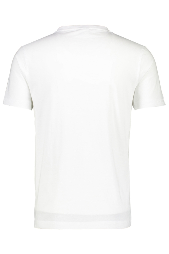 Lerros witte heren t-shirt | Achteraanzicht