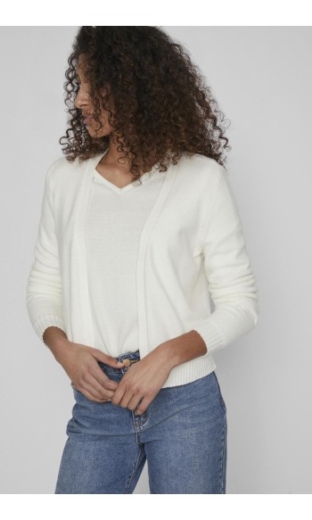 VIRIL SHORT L/S KNIT CARDIGAN-NOOS 14060800 White Alyssum