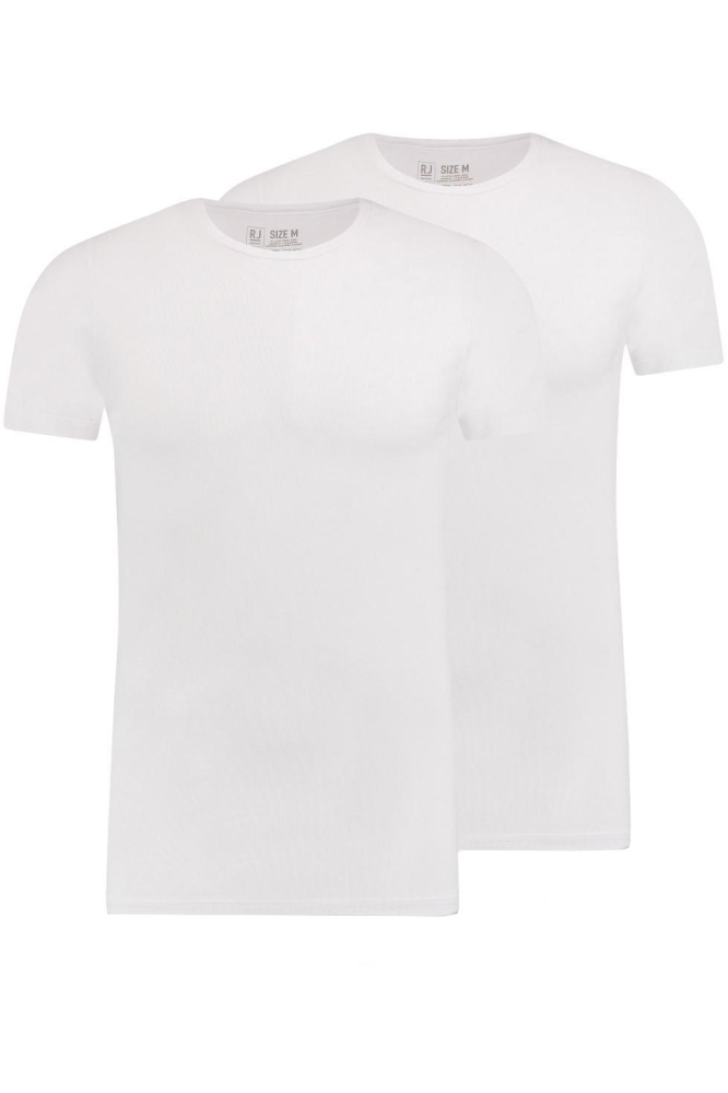 RJ Bodywear witte heren t-shirt | Vooraanzicht