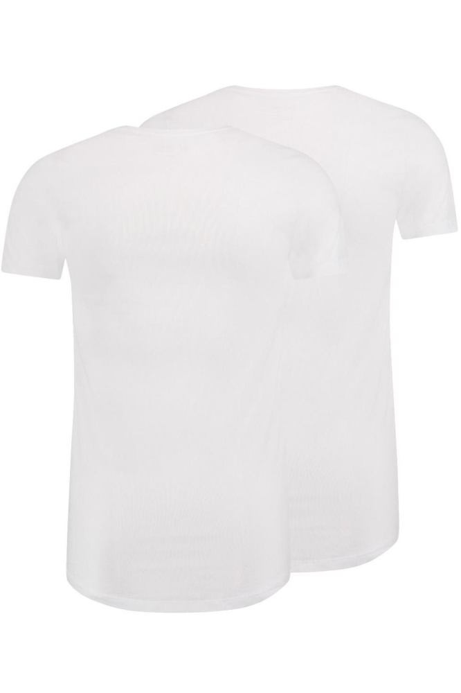 RJ Bodywear witte heren t-shirt | Achteraanzicht
