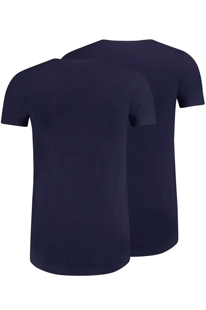 RJ Bodywear blauwe heren t-shirt | Achteraanzicht