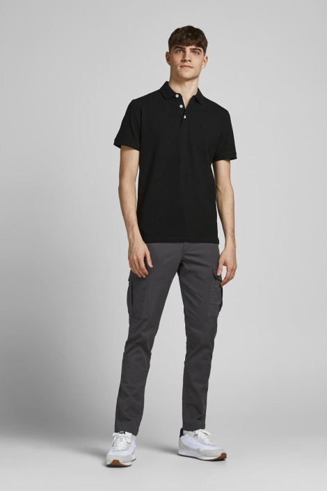 Jack & Jones zwarte heren polo | Model