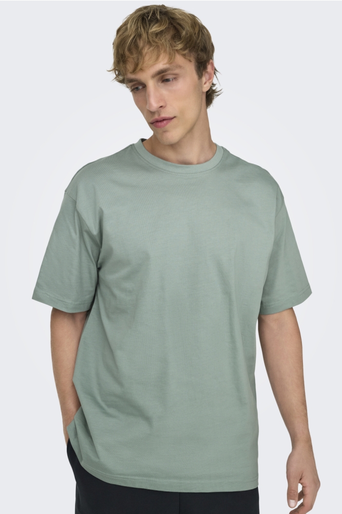 Only & Sons groene heren t-shirt