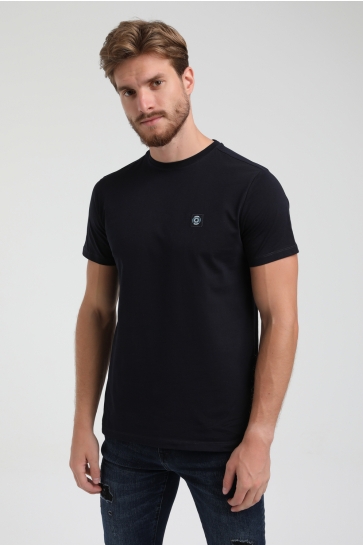 Gabbiano T-shirt PREMIUM BASIC T SHIRT MET STRETCH 152713 NAVY 301