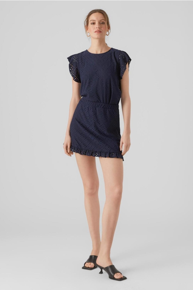 Vero Moda blauwe dames t-shirt | Model