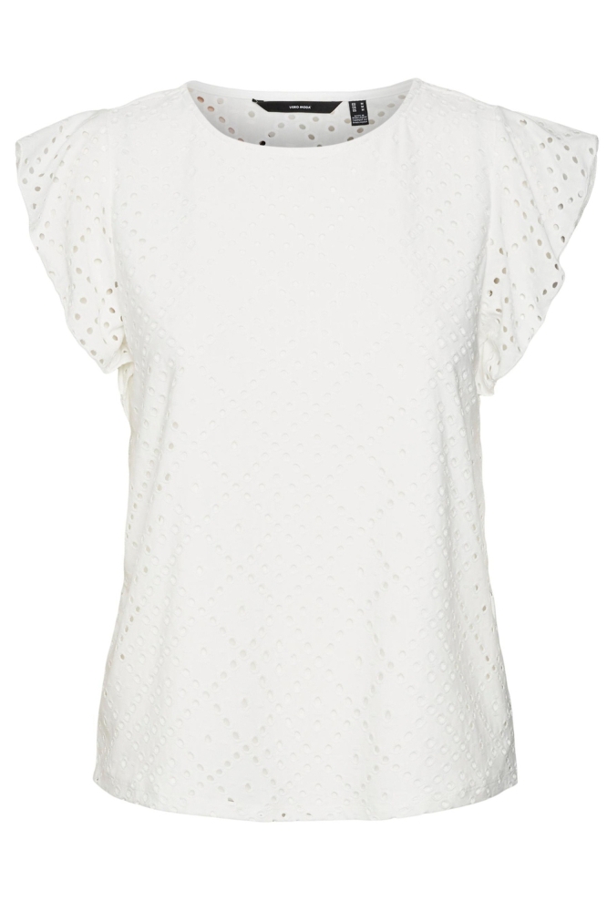 Vero Moda witte dames t-shirt | Vooraanzicht