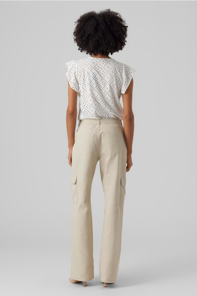 Vero Moda witte dames t-shirt | Model