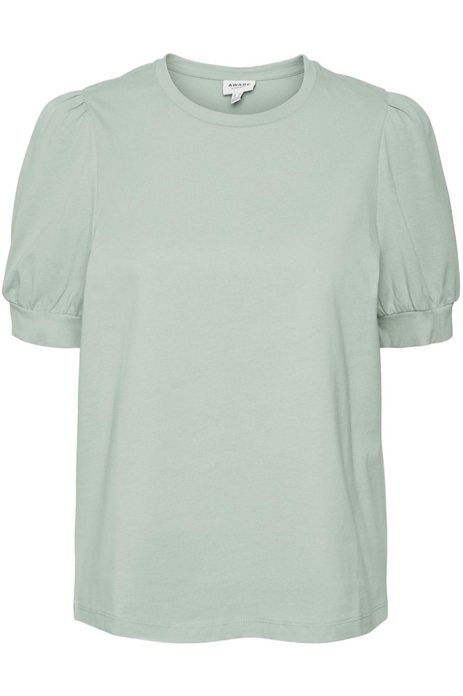 Vero Moda groene dames t-shirt | Vooraanzicht