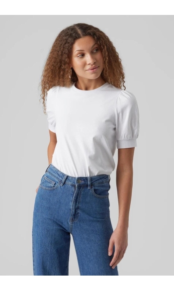 VMKERRY 2/4 O-NECK TOP VMA JRS NOO 10275520 Bright White