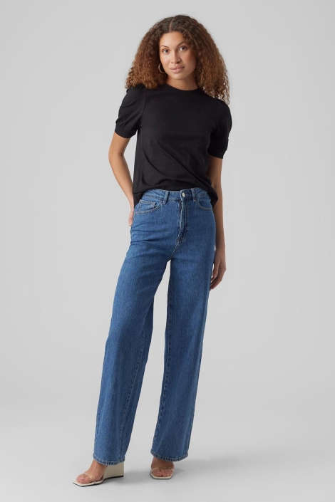 Vero Moda zwarte dames t-shirt | Model