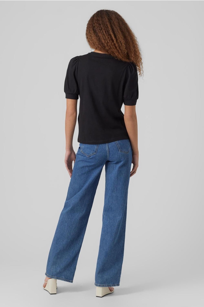 Vero Moda zwarte dames t-shirt | Model