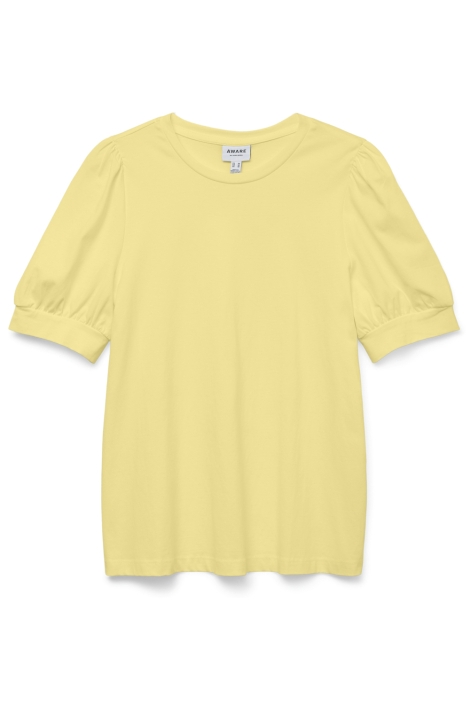 Vero Moda gele dames t-shirt | Vooraanzicht