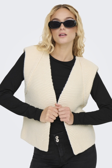 Only onlloui vest ex knt Beige