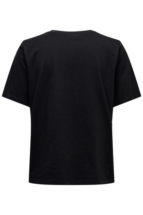 Only zwarte dames t-shirt | Achteraanzicht