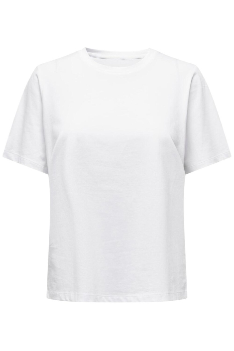Only witte dames t-shirt | Vooraanzicht